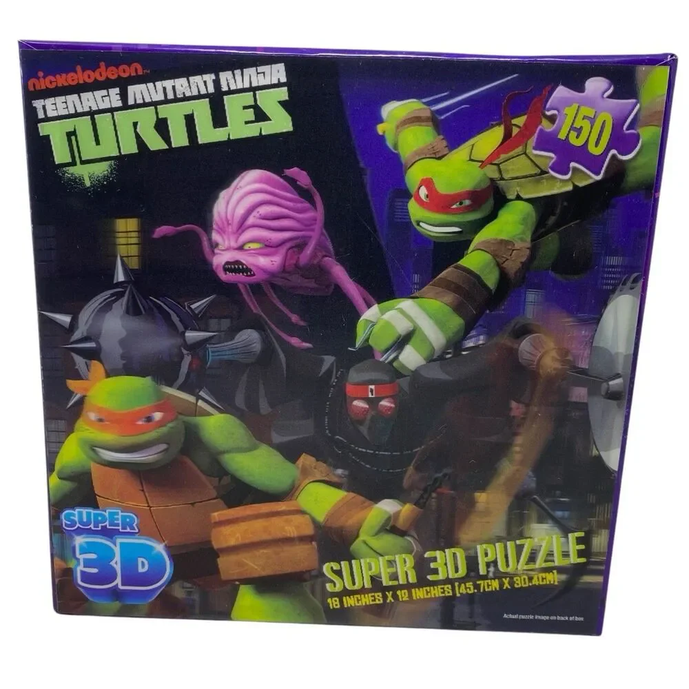 Teenage Mutant Ninja Turtles Puzzle 150 Piece Super 3D Cardinal TMNT Nickelodeon